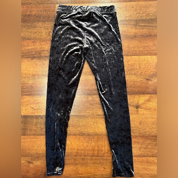 American Eagle High Rise Velour Leggings Size Medium Blue - Picture 5 of 5